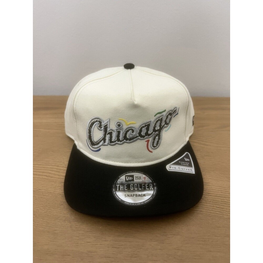 MLB Chicago White Sox New Era Scribble 9Fifty A-Frame Snapback Hat Cream New